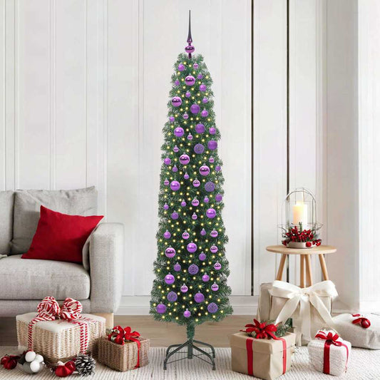 Artificial Christmas Tree with 300 LEDs with Stand Green 180 cm