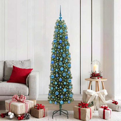 Artificial Christmas Tree with 300 LEDs with Stand Green 180 cm