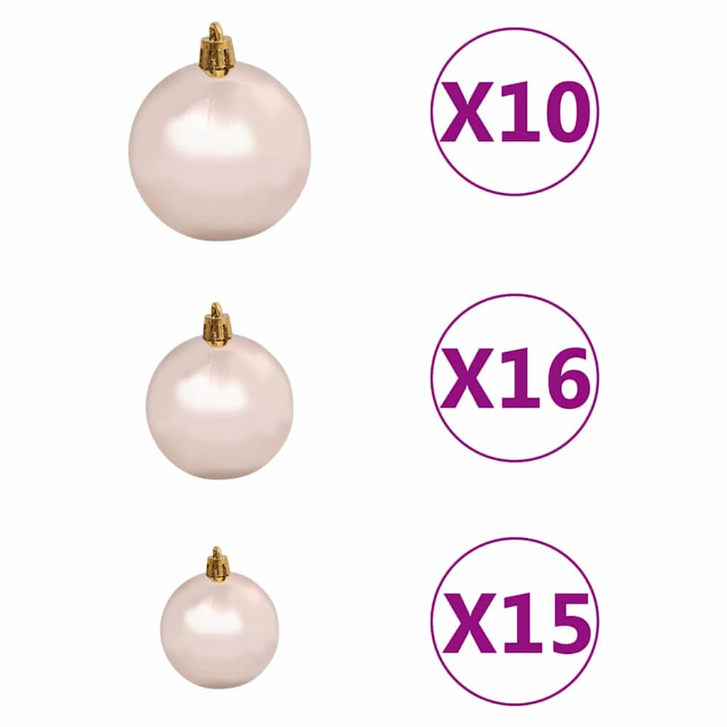 Artificial Christmas Tree with 300 LEDs with Stand Green 210 cm
