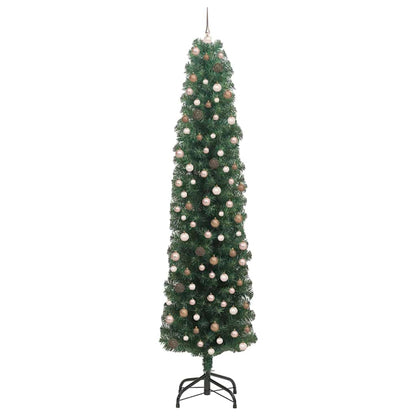 Artificial Christmas Tree with 300 LEDs with Stand Green 240 cm