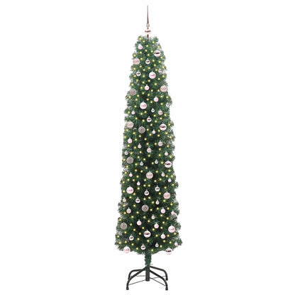 Artificial Christmas Tree with 300 LEDs with Stand Green 240 cm