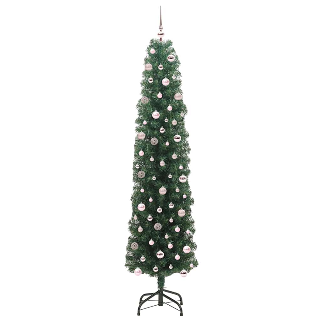 Artificial Christmas Tree with 300 LEDs with Stand Green 240 cm