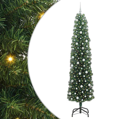 Artificial Christmas Tree with 300 LEDs with Stand Green 240 cm