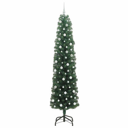 Artificial Christmas Tree with 300 LEDs with Stand Green 240 cm