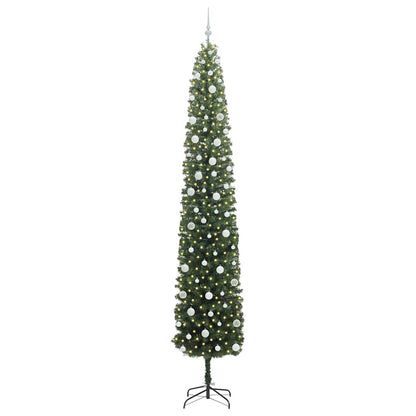 Artificial Christmas Tree with 300 LEDs with Stand Green 270 cm