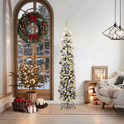 Artificial Christmas Tree with 300 LEDs with Stand Green 180 cm
