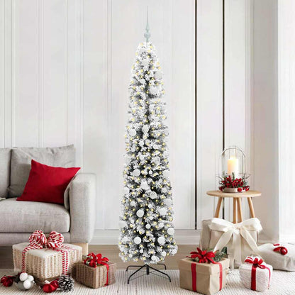 Artificial Christmas Tree with 300 LEDs with Stand Green 180 cm