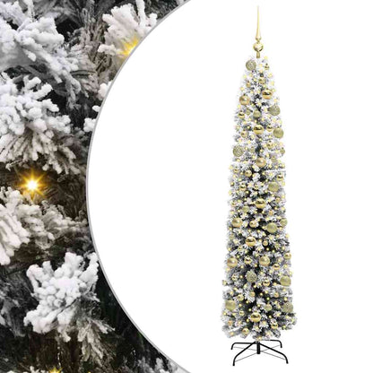 Artificial Christmas Tree Green and White 180 cm