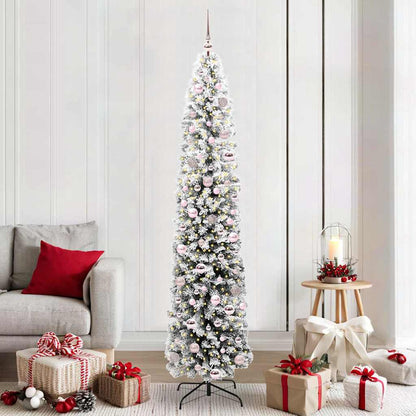 Artificial Christmas Tree with 300 LEDs with Stand Green 210 cm
