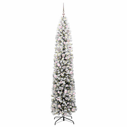 Artificial Christmas Tree with 300 LEDs with Stand Green 210 cm