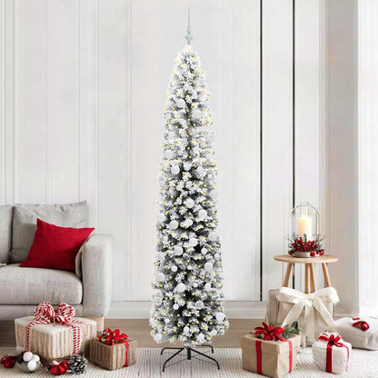 Artificial Christmas Tree with 300 LEDs with Stand Green 210 cm