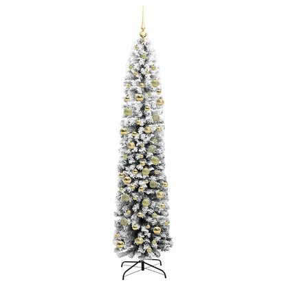 Artificial Christmas Tree Green and White 210 cm