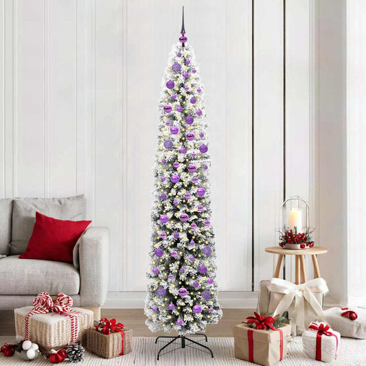 Artificial Christmas Tree with 300 LEDs with Stand Green 210 cm