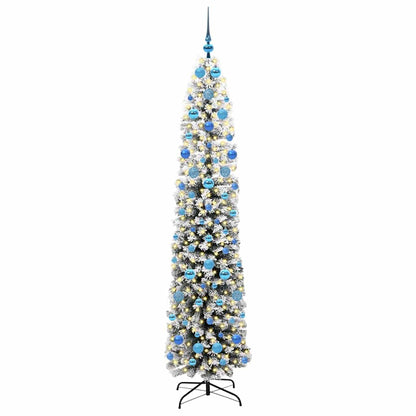 Artificial Christmas Tree with 300 LEDs with Stand Green 210 cm