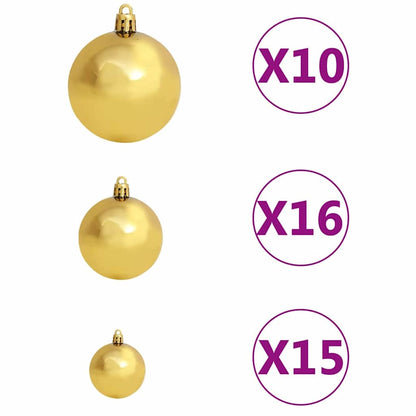 Artificial Christmas Tree with 300 LEDs with Stand Green 240 cm