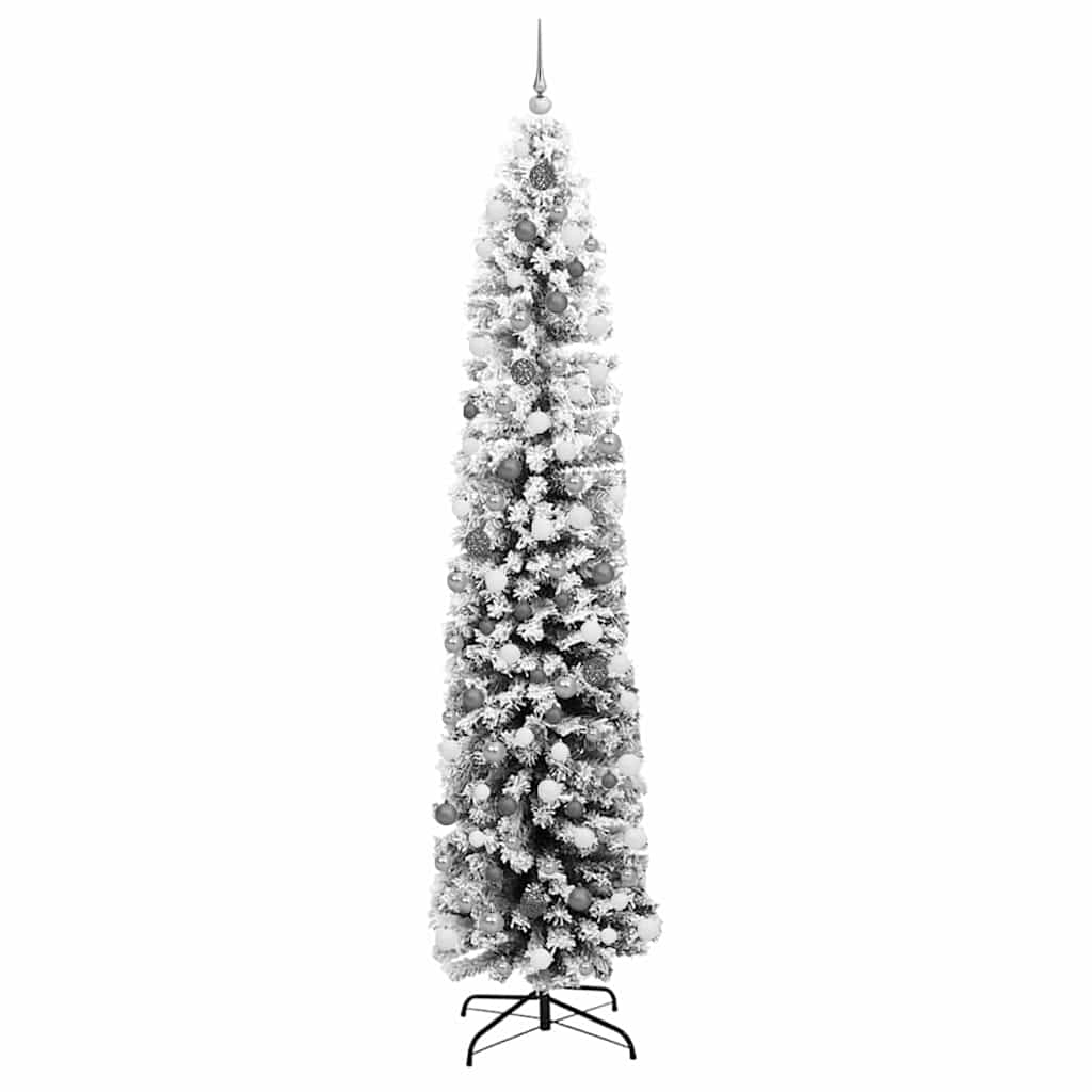 Artificial Christmas Tree Green and White 240 cm