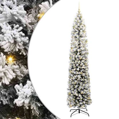 Artificial Christmas Tree Green and White 240 cm