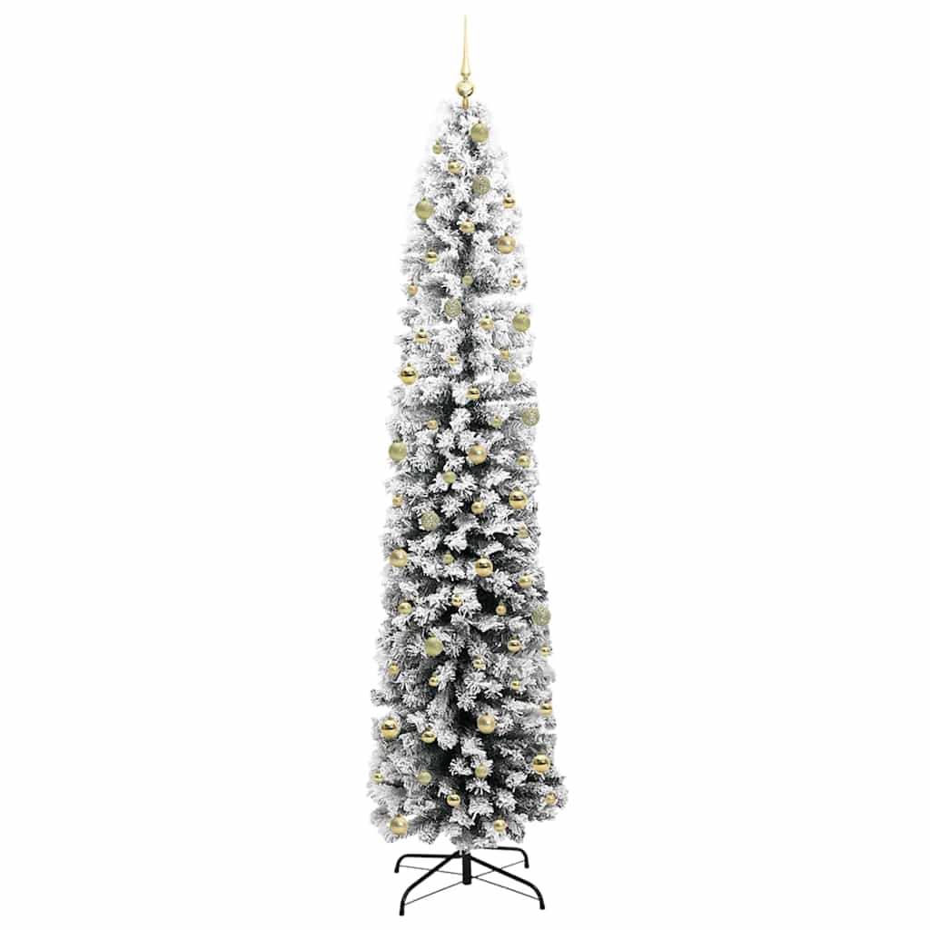 Artificial Christmas Tree Green and White 240 cm
