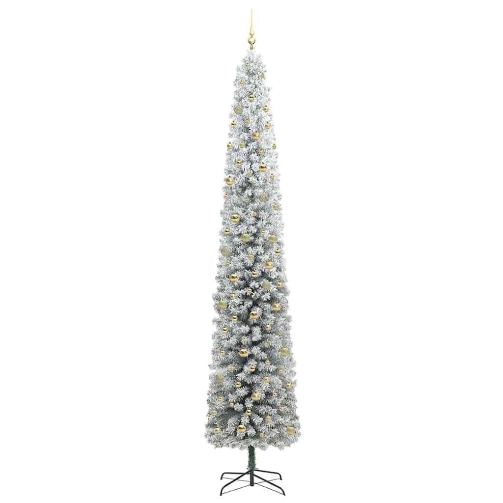 Artificial Christmas Tree Green and White 300 cm