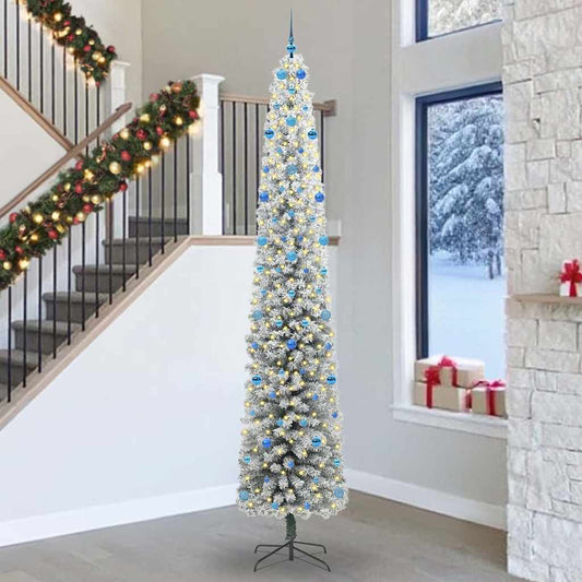 Artificial Christmas Tree with 300 LEDs with Stand Green 300 cm