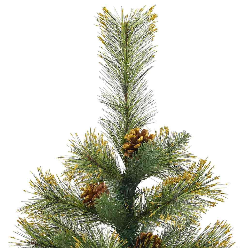 Artificial Hinged Christmas Tree with Cones Green 150 cm