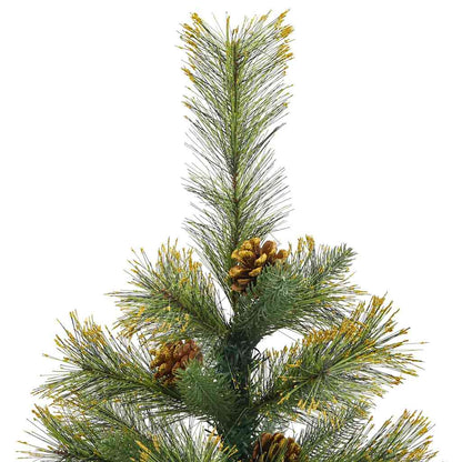 Artificial Hinged Christmas Tree with Cones Green 150 cm