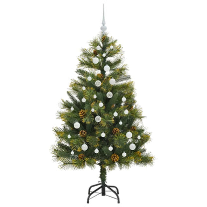 Artificial Hinged Christmas Tree with Cones Green 150 cm