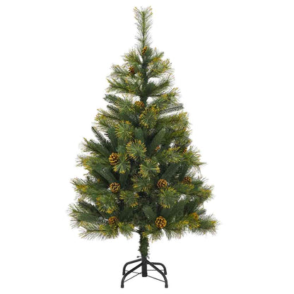 Artificial Hinged Christmas Tree with Cones Green 150 cm