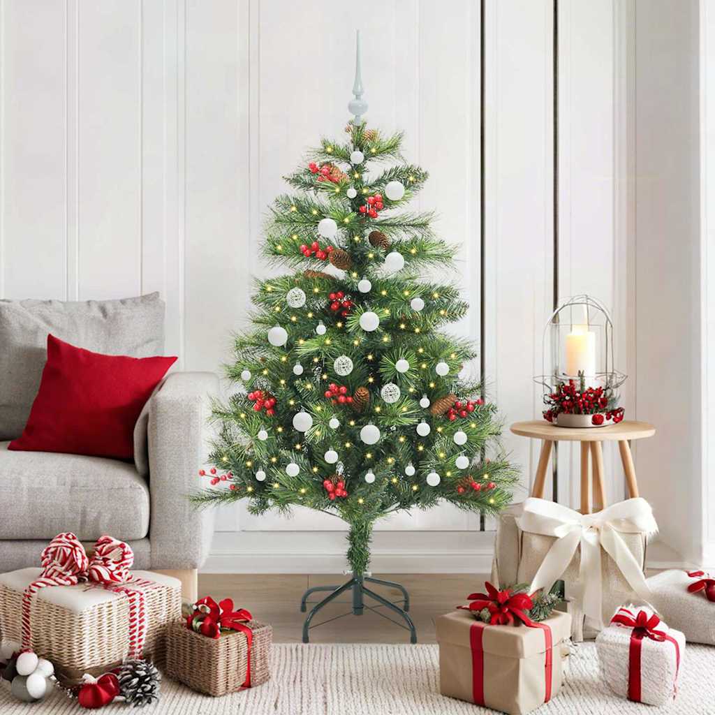 Artificial Christmas Tree Green 150 cm PVC and Metal