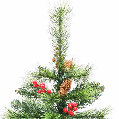 Artificial Christmas Tree Green 150 cm PVC and Metal