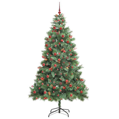 Artificial Christmas Tree 300 LEDs Warm White PVC and Metal
