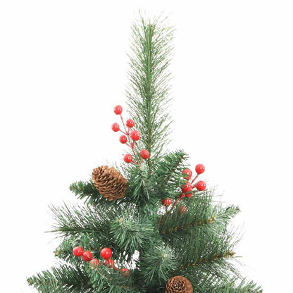 Artificial Christmas Tree 300 LEDs Warm White PVC and Metal