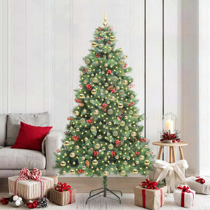 Artificial Christmas Tree 300 LEDs Warm White PVC and Metal