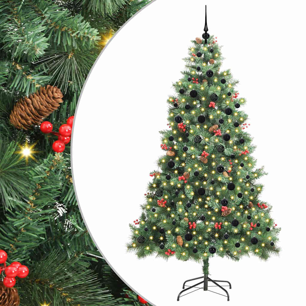 Artificial Christmas Tree Green 240 cm PVC and Metal