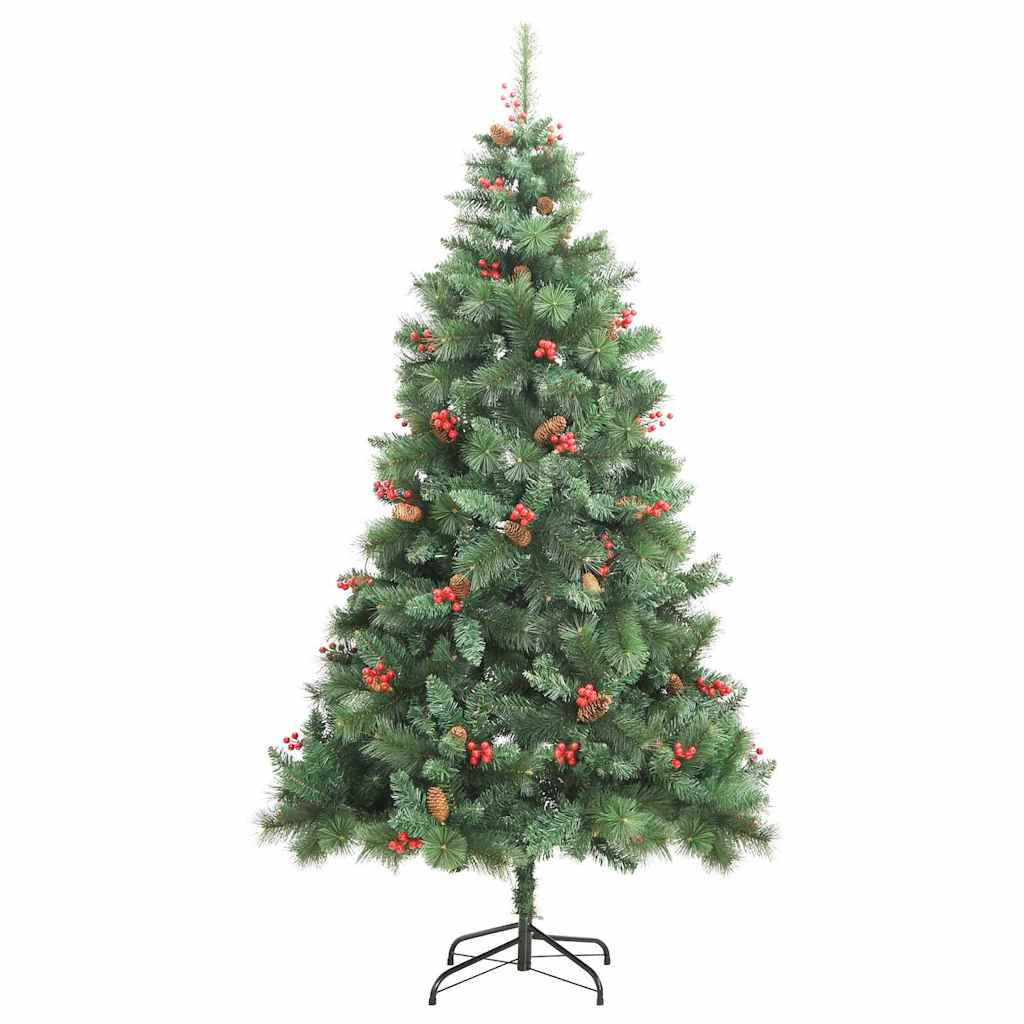 Artificial Christmas Tree Green 240 cm PVC and Metal