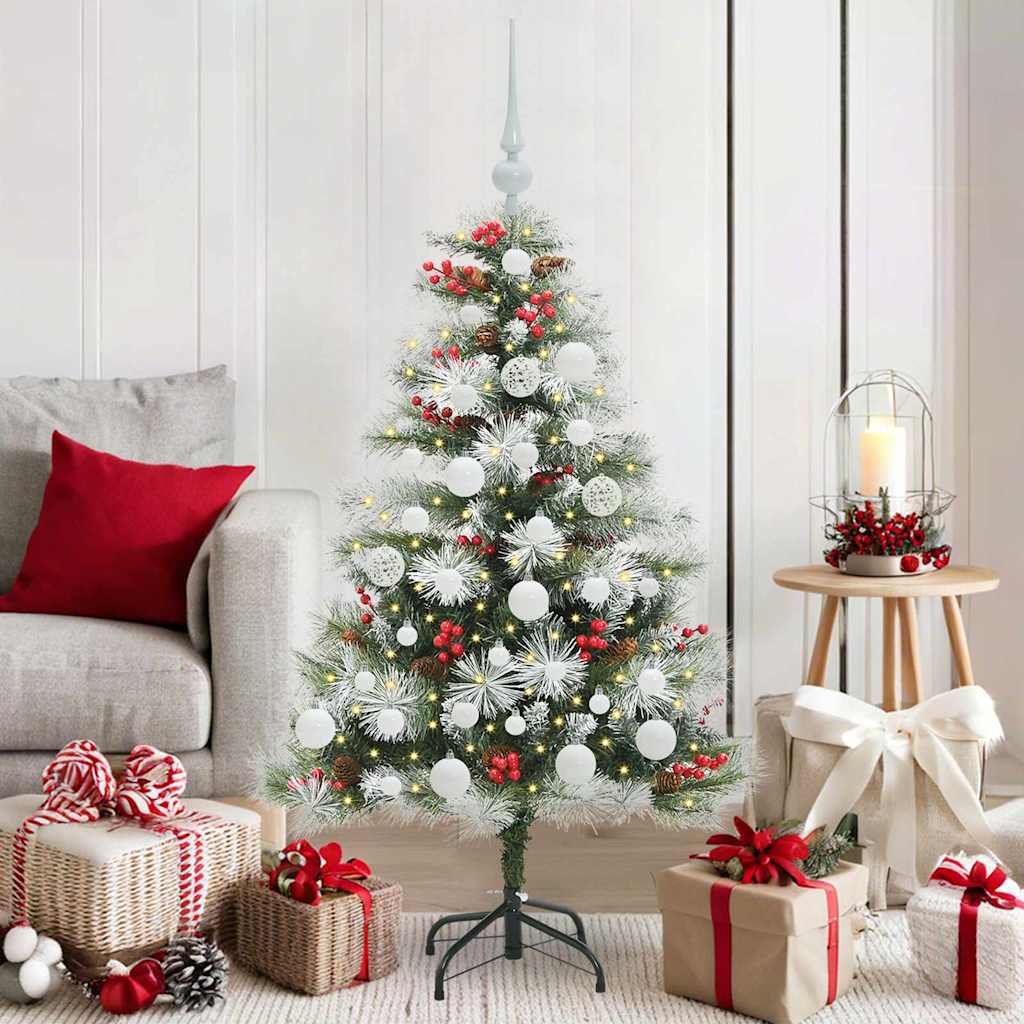 Artificial Christmas Tree Green and white 120 cm