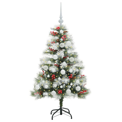 Artificial Christmas Tree Green and white 120 cm