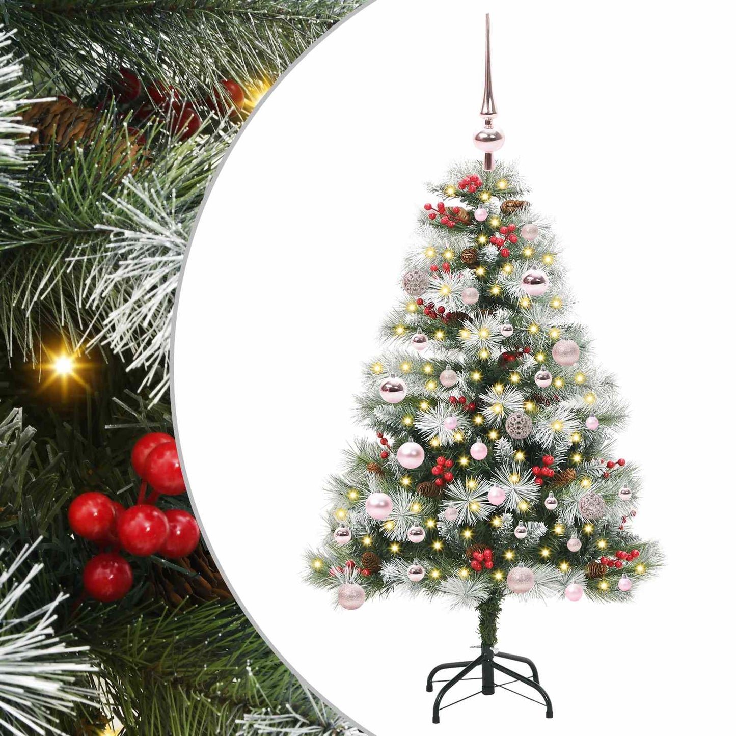 Artificial Christmas Tree Green and white 150 cm