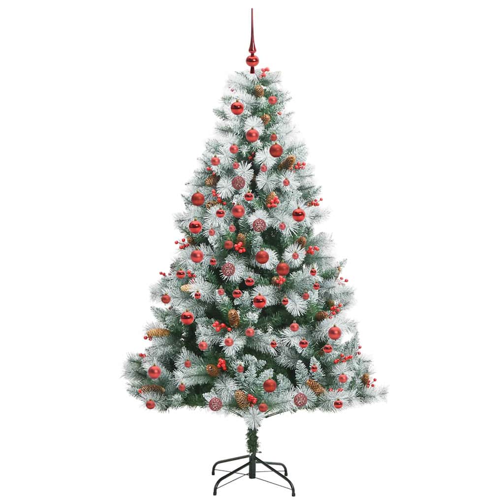 Artificial Christmas Tree Green and white 180 cm