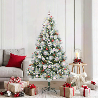 Artificial Christmas Tree Green and white 180 cm