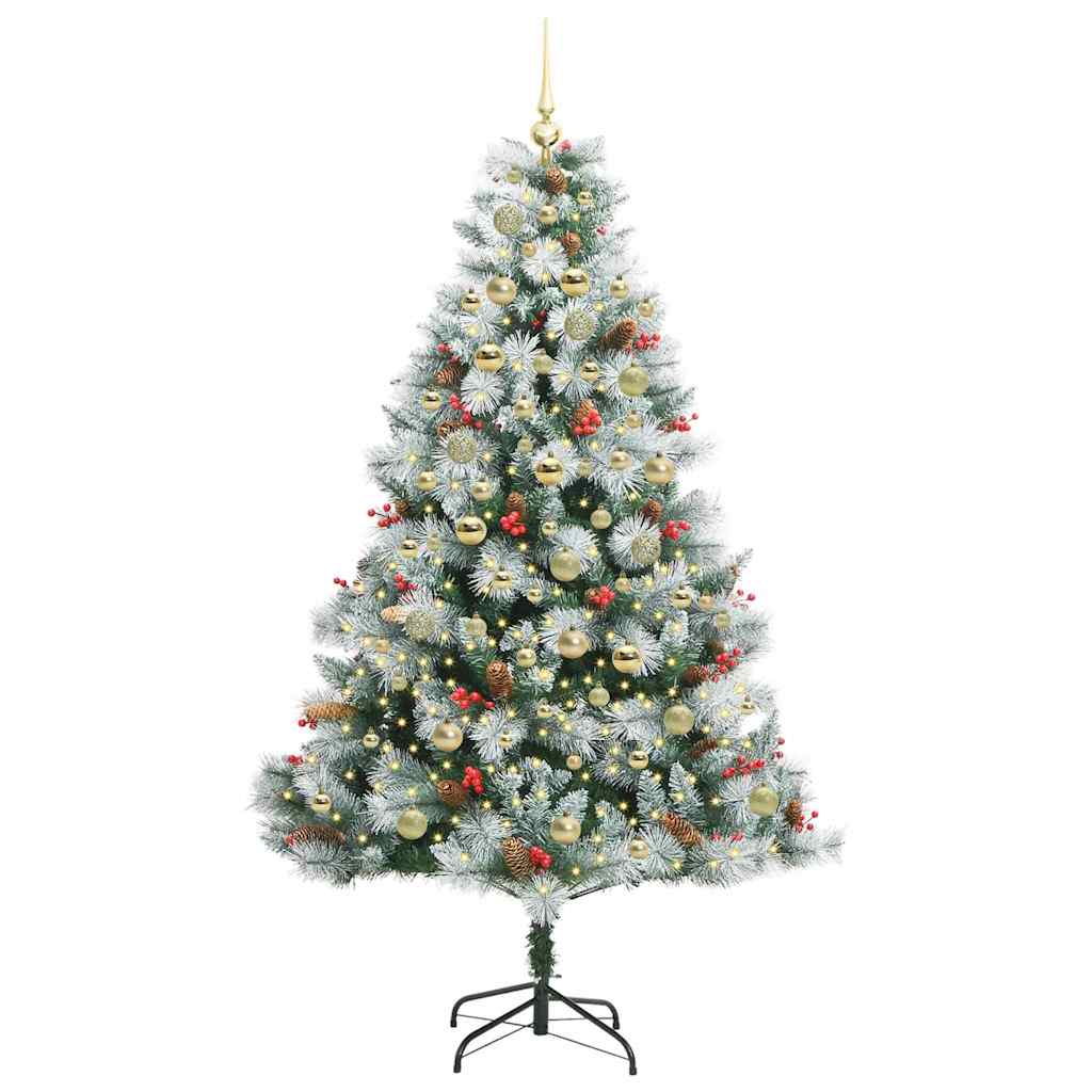Artificial Christmas Tree Green and white 180 cm