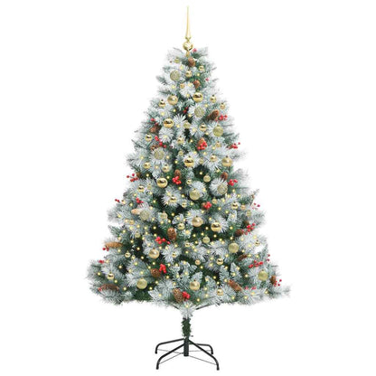 Artificial Christmas Tree Green and white 180 cm