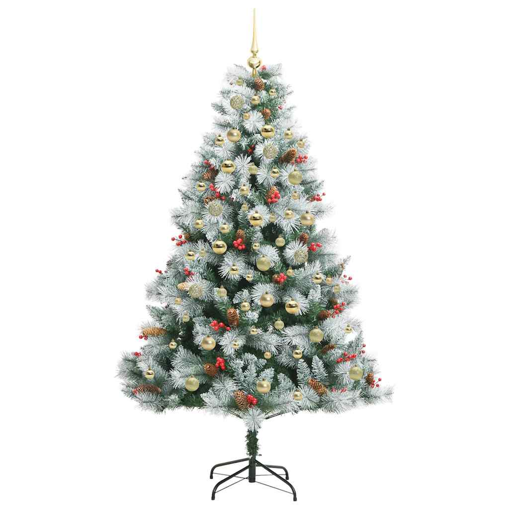 Artificial Christmas Tree Green and white 180 cm