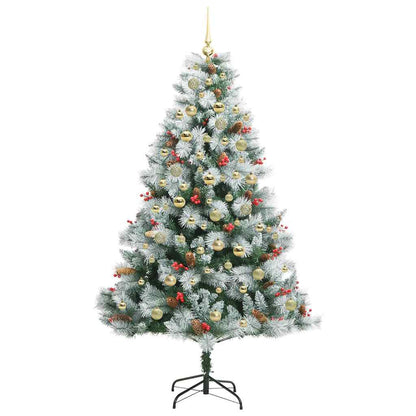 Artificial Christmas Tree Green and white 180 cm