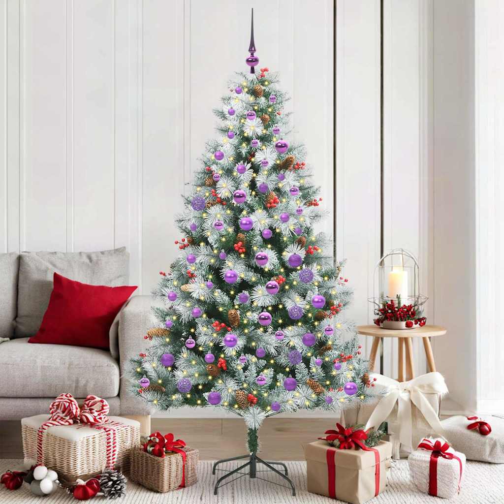 Artificial Christmas Tree Green and white 180 cm