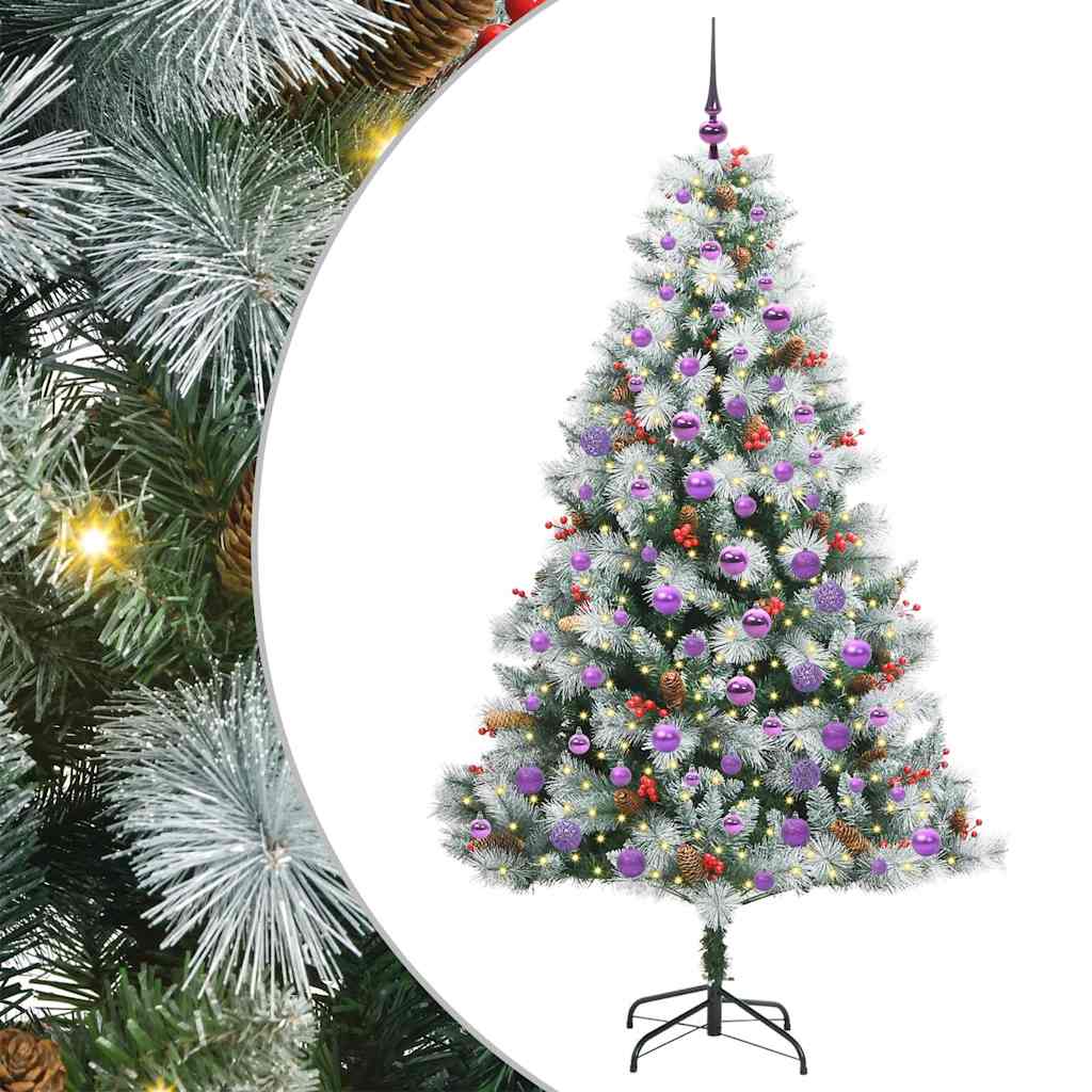 Artificial Christmas Tree Green and white 180 cm