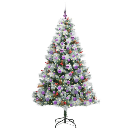 Artificial Christmas Tree Green and white 180 cm