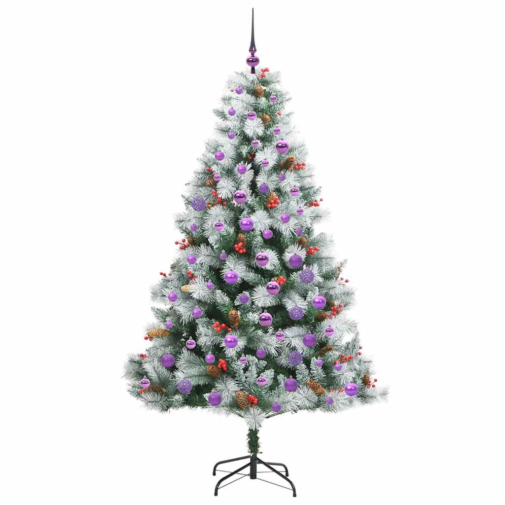 Artificial Christmas Tree Green and white 180 cm