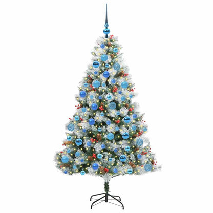 Artificial Christmas Tree Green and white 180 cm