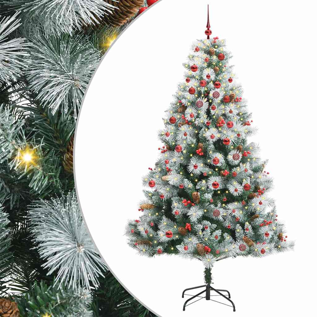Artificial Christmas Tree Green and white 210 cm